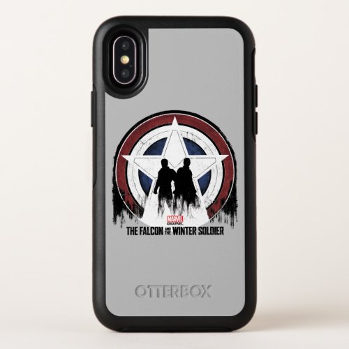 Falcon  Winter Soldier Shield Silhouettes OtterBox Symmetry iPhone X Case