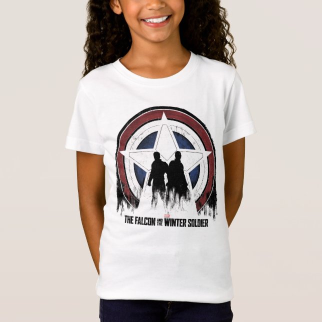 Falcon & Winter Soldier Shield Silhouettes T-Shirt (Front)