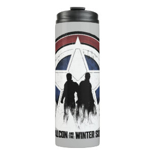 Falcon & Winter Soldier Shield Silhouettes Thermal Tumbler