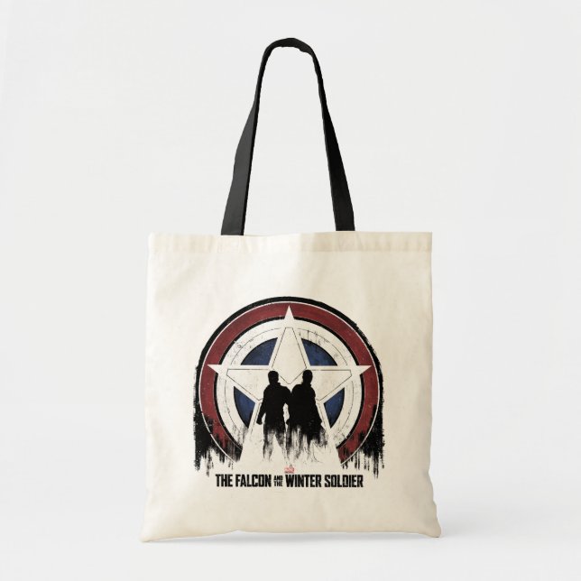 Falcon & Winter Soldier Shield Silhouettes Tote Bag (Front)