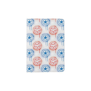 Falcon & Winter Soldier Spraypaint Icon Pattern Passport Holder