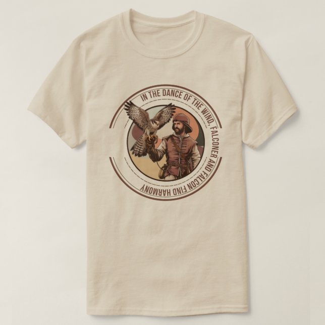 Falconer and Falcon T-Shirt (Design Front)
