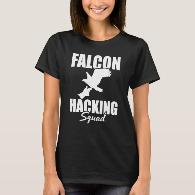 Falconer Falcon Hunter Falconer Tracker Duck Hunte T-Shirt (Front)