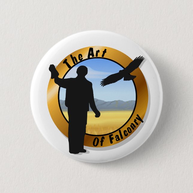 Falconer Medallion Round Button (Front)