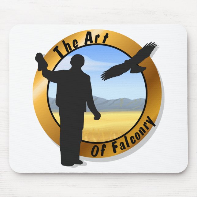 Falconer Medallion Round Mousepad (Front)