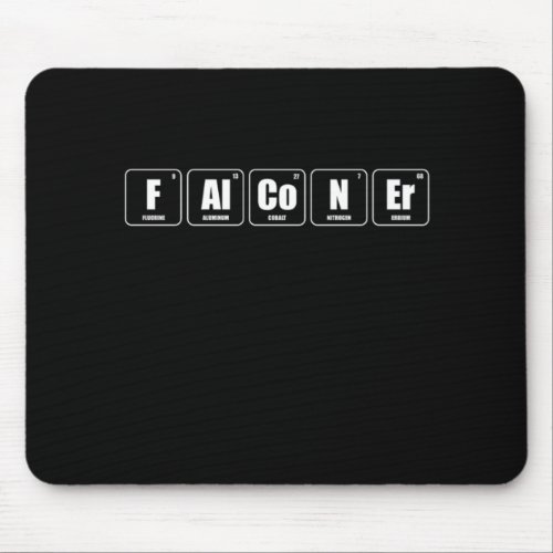 Falconer Periodic Table Lover Flying Pet Wings Gif Mouse Pad