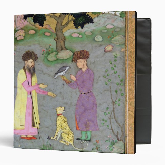 Falconer with companion and pet cheetah, from the binder (Front/Inside)