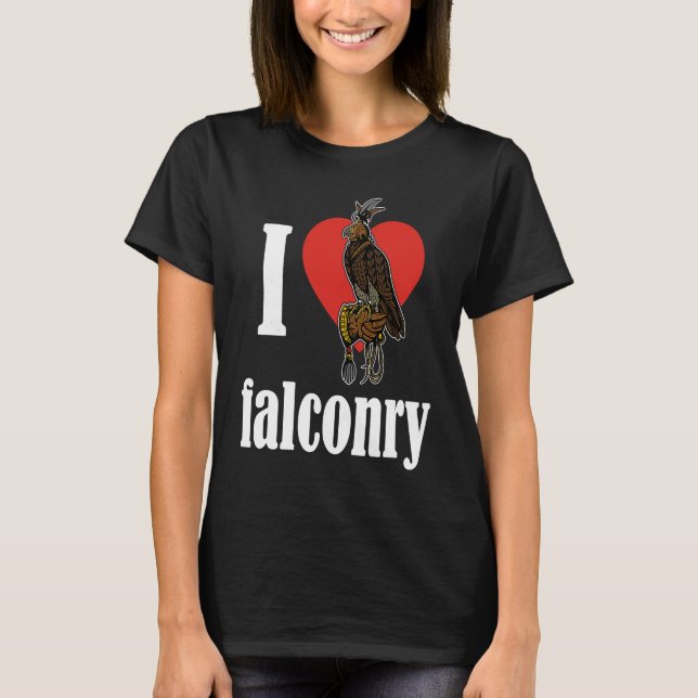 Falconry falconer ornithology birds hunting birdwa T-Shirt (Front)