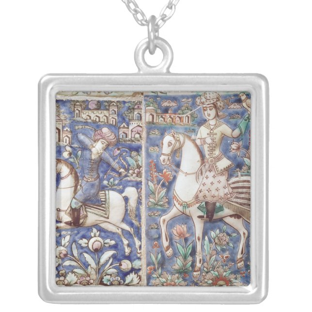 Falconry Silver Plated Necklace (Front)