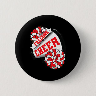 Falcons Cheer Ck To School Cheerleading Spirit R  Button