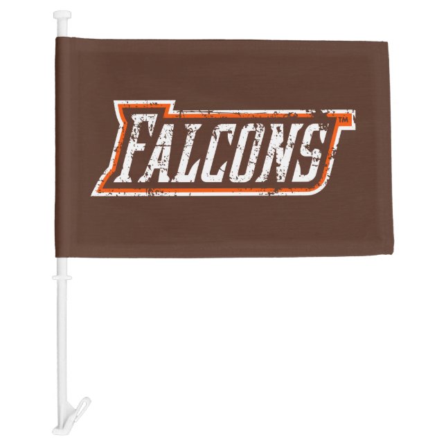 Falcons Distressed Car Flag (Front)