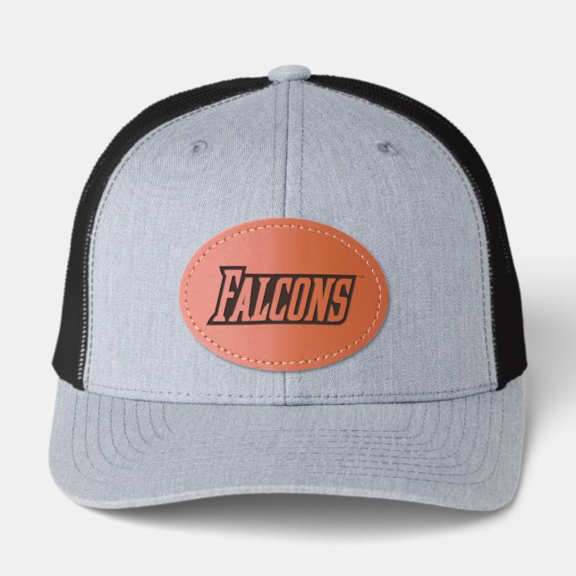 Falcons Logo Leather Patch Hat (Front)