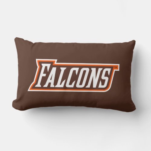 Falcons Logo Lumbar Pillow