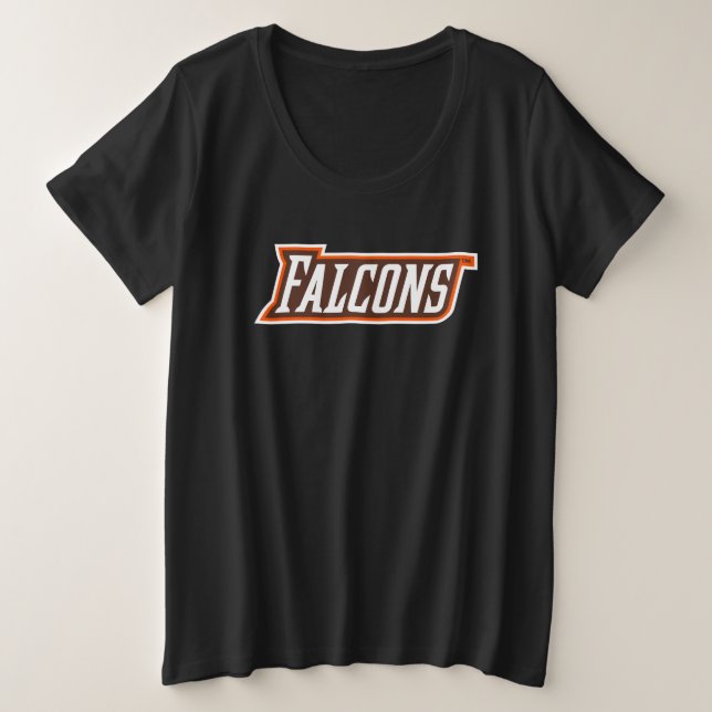 Falcons Logo Plus Size T-Shirt (Design Front)