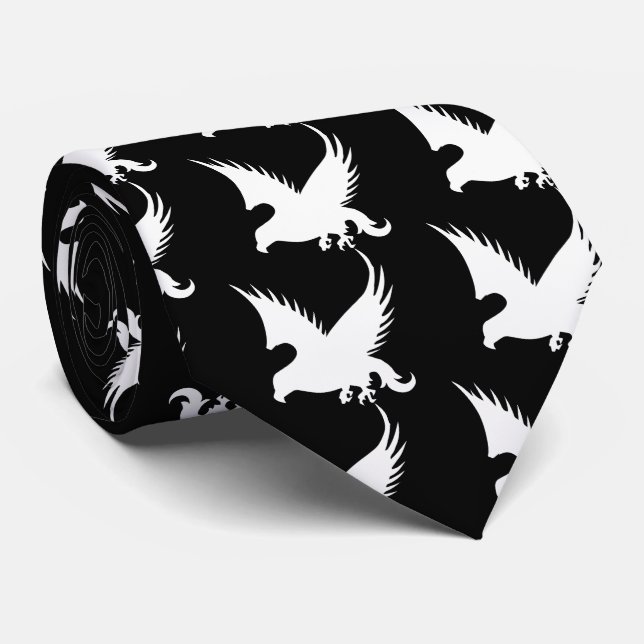 Falcons Pictograph Neck Tie (Rolled)