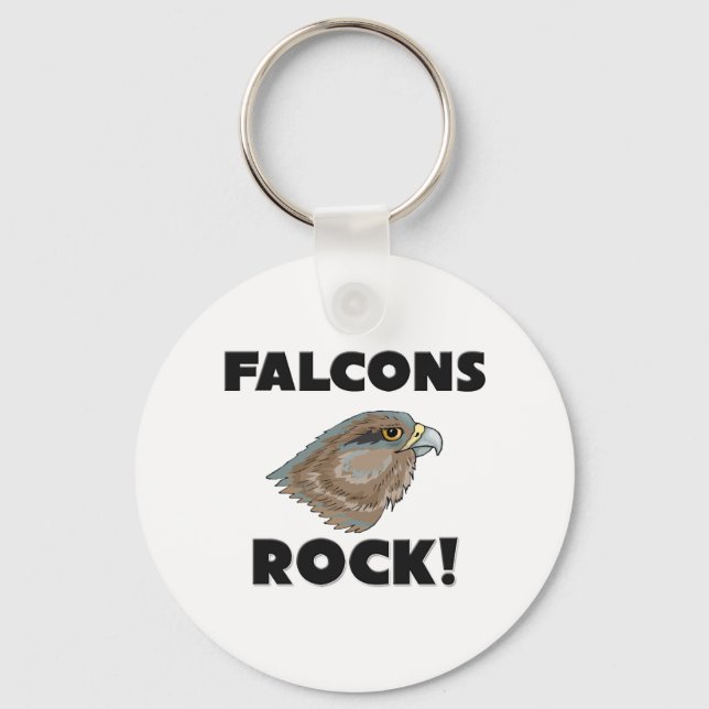 Falcons Rock Keychain (Front)