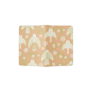 Falcons & Roses Elegant Boho Passport Holder