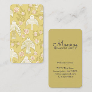 Falcons & Roses Elegant Illustrated Business Card