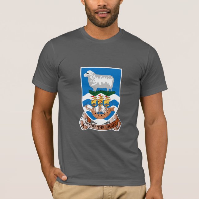 Falkland Islander coat of arms T-Shirt (Front)
