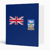 Falkland Islands Flag 3 Ring Binder (Front/Inside)