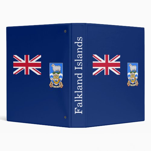 Falkland Islands Flag 3 Ring Binder