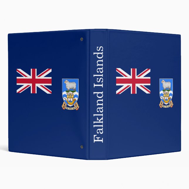 Falkland Islands Flag 3 Ring Binder (Background)