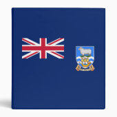 Falkland Islands Flag 3 Ring Binder (Front)