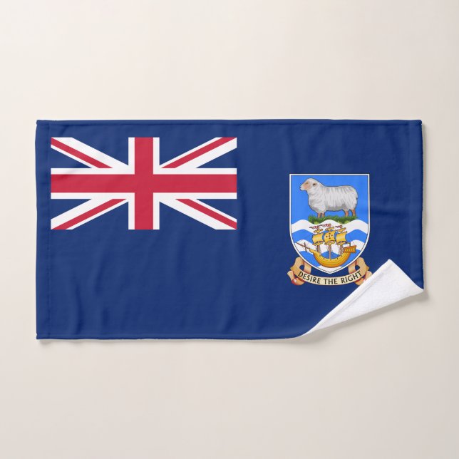 Falkland Islands Flag Bath Towel Set (Hand Towel)
