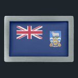 Falkland Islands Flag Belt Buckle<br><div class="desc">Patriotic flag of Falkland Islands.</div>