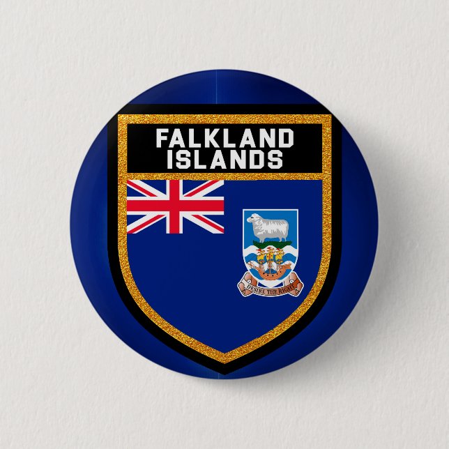 Falkland Islands Flag Button (Front)