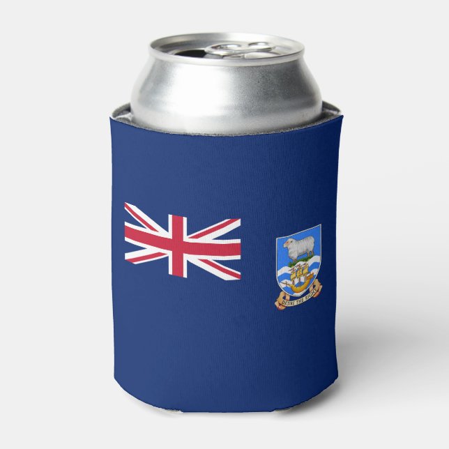 Falkland Islands Flag Can Cooler (Can Front)