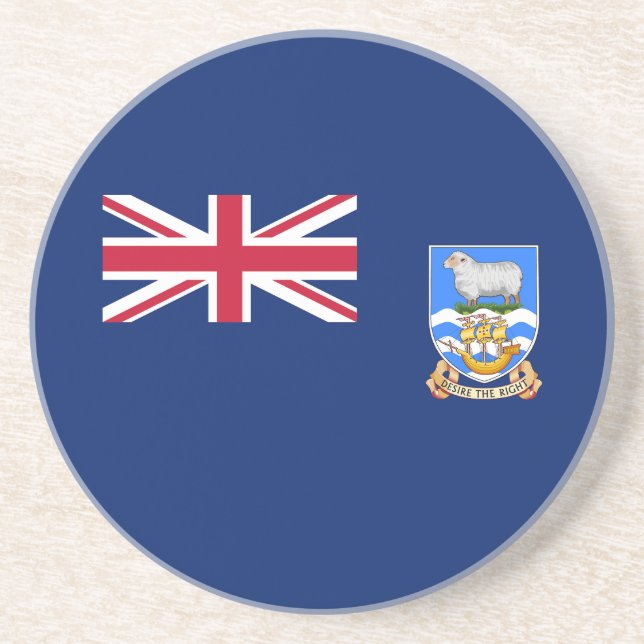 Falkland Islands Flag Coaster (Front)