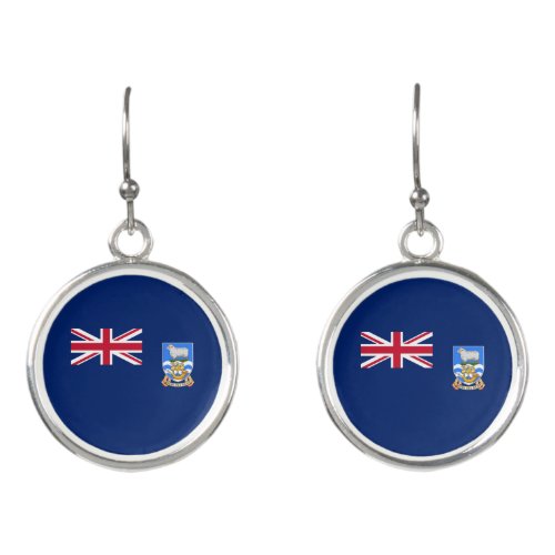 Falkland Islands Flag Earrings