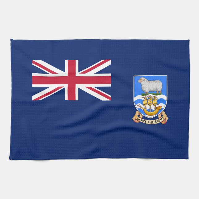 Falkland Islands Flag Kitchen Towel (Horizontal)