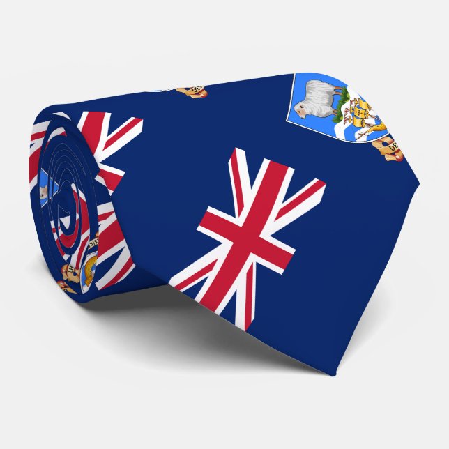 Falkland Islands Flag Neck Tie (Rolled)