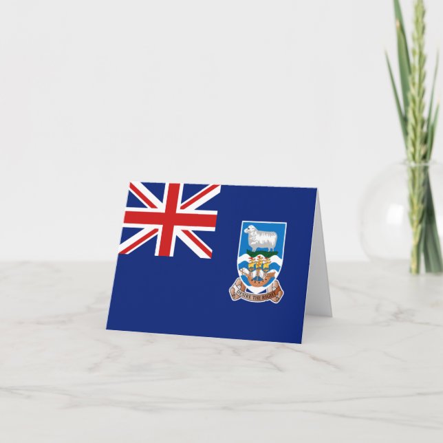 Falkland Islands Flag Notecard (Front)