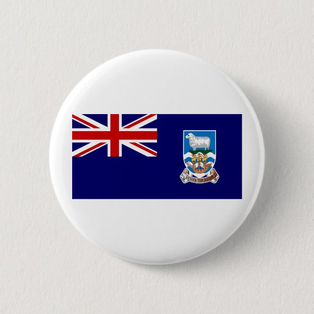 Falkland Islands Flag Pinback Button (Front)