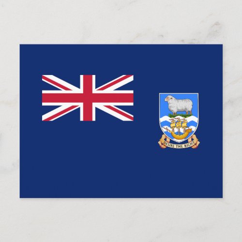 Falkland Islands Flag Postcard