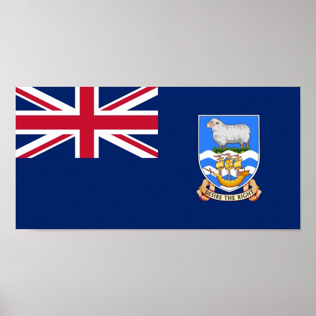 Falkland Islands Flag Poster (Front)