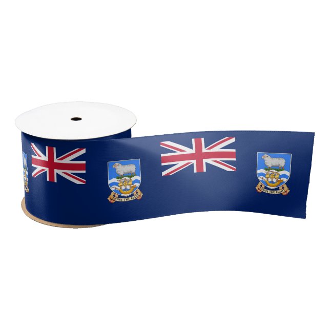 Falkland Islands Flag Satin Ribbon (Spool)