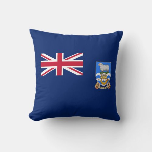 Falkland Islands Flag Throw Pillow