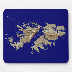 Falkland Islands Map Mousepad