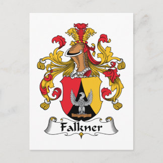 Falkner Family Crest Postcard