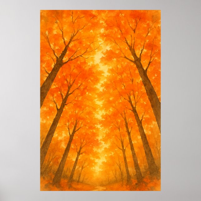 Fall 3, Maple Canopy, Seasonal Print (Front)