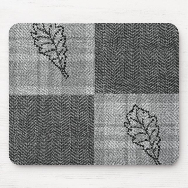 Fall 4 corners Gray Tones Mouse Pad (Front)