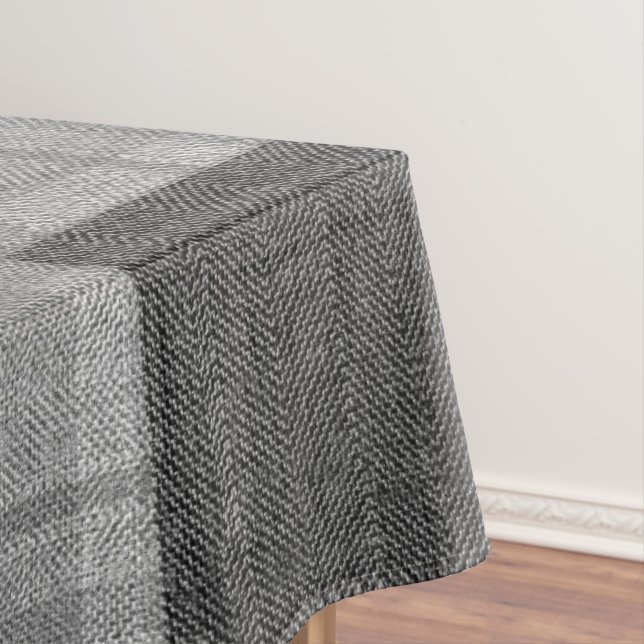 Fall 4 corners Gray Tones Tablecloth (In Situ)