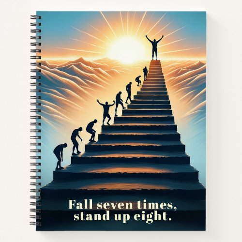 Fall 7 Times Stand Up 8 Notebook