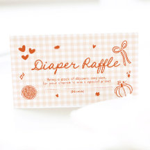 Fall A Little Cutie Pie Baby Shower Diaper Raffle