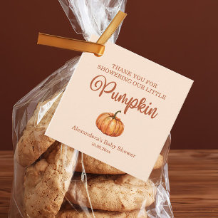 Fall A Little Pumpkin Baby Shower Favor Tags