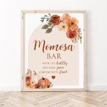 Fall A Little Pumpkin Baby Shower Momosa Bar Sign